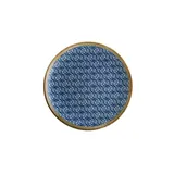 Тарелка «Калиф Люпин» мелкая фарфор D=21см белый,синий