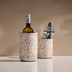 Емкость для охлаждения бутылок бетон D=12,5,H=19см белый, изображение 4