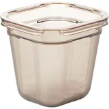 Гастроемкость GN 1/6 поликарбонат ,H=15,L=17,6,B=16,2см коричнев.