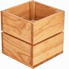 Decorative box “Cube”  oak , H=15, L=15, B=15cm