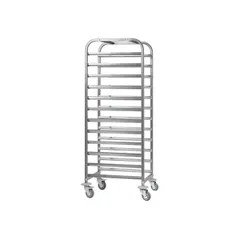Тележка-шпилька «Retail» для противней 600x400 12 ярусов сталь нерж. ,H=160,L=61,5,B=46см металлич.