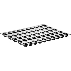 Форма кондитерская «Овал»[50шт] силикон,стеклопласт. ,H=17,L=42,B=22мм черный, изображение 2