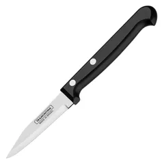 Нож для чистки овощей и фруктов «Ультракорт» сталь,пластик ,L=180/75мм черный