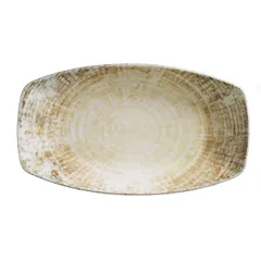 Тарелка «Нанокрем Бейж» фарфор ,H=22,L=160,B=96мм бежев.