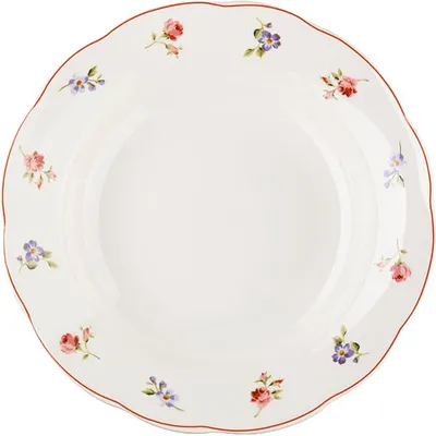 Набор посуды «Поэма Камарг» тарелки[18шт] фарфор белый,розов., изображение 14