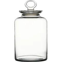 Round jar with “Kitchen” lid  glass  2.64 l  D=99, H=261mm  clear.