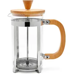 Френч-пресс стекло,металл 0,8л прозр.,бежев.