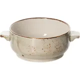 Чашка бульонная «Антуанетт» фарфор 285мл D=100,H=52мм белый,олив.