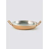 Gibco Сковорода 19х3,5 см с двумя ручками "Брасс Эхо", латунная с лужением внутри, с тиснением