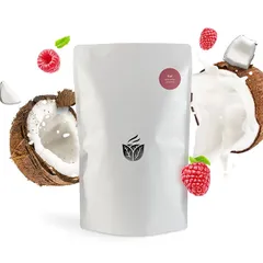 Смесь сухая для приготовления напитков «Малина-кокос» для раф кофе 500г картон,пластик ,H=25,L=7,B=1