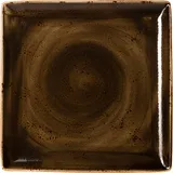 Блюдо «Крафт Браун» квадратное фарфор ,H=18,L=270,B=270мм коричнев.