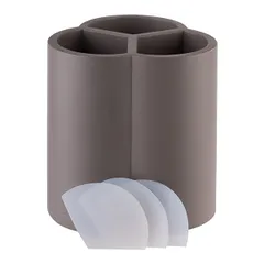 Подставка для столовых приборов «Элемент» бетон,силикон ,H=14,5,L=13,B=13см серый, изображение 2