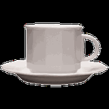 Блюдце «Меркури» фарфор D=14см белый