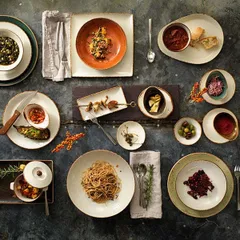 Тарелка «Браун Дэппл» мелкая фарфор D=300,H=18мм белый,коричнев., изображение 4