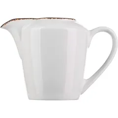 Milk jug "Brown Dapple"  porcelain  142 ml  white, brown.