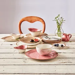 Молочник «Крафт Распберри» фарфор 185мл ,H=8,L=10см розов., изображение 2