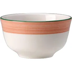 Sugar bowl “Rio Pink”  porcelain  230ml  D=100, H=55mm  white, pink.