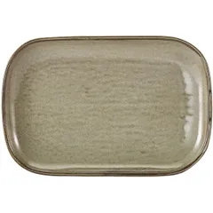 Блюдо «Терра Грей» прямоугольное фарфор ,L=29,B=19,5см серый