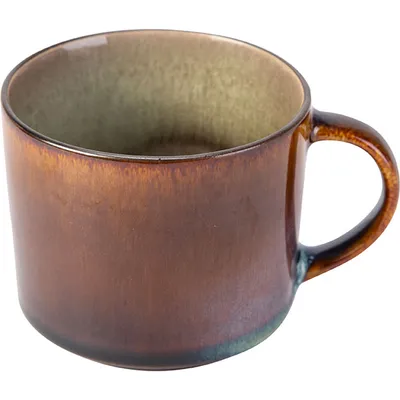 Чашка чайная «Квантана» фарфор 220мл D=80,H=67мм коричнев.