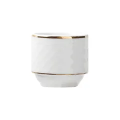 Подставка для яйца «Афродита» фарфор D=45,H=45мм белый,золотой