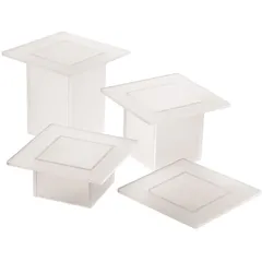 Buffet stand made of 4 parts h=25/18/11/4cm  plastic , L=25, B=25cm