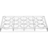 Форма для шоколада «Полусфера»[15шт] пластик D=39,H=175,L=275мм