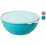 Миска с крышкой полипроп. 3,7л D=25,5,H=10,5см в ассорт.