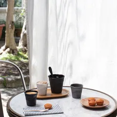 Стакан для эспрессо керамика 80мл D=65,H=60мм черный, изображение 3