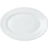 Блюдо «Увертюра» овальное фарфор ,H=3,L=32,B=22см белый