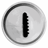 Насадка кондитерская «Широкая полоска» сталь нерж. D=22,H=30мм металлич.