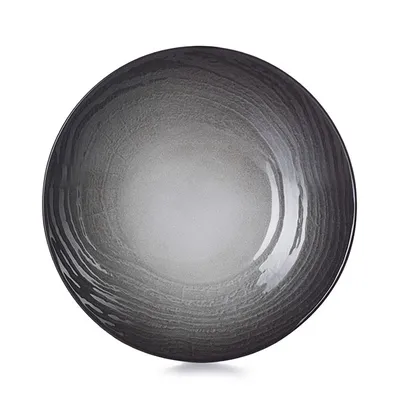 Тарелка глубокая «Свелл» керамика D=24см черный