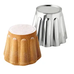 Cake pan  white steel  D=13.5, H=11.5 cm  metal.