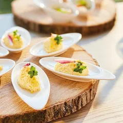 Блюдо для комплимента «Аппетайзер» фарфор 20мл D=140,H=15мм белый, изображение 2