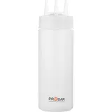 Емкость для соусов с тремя носиками пластик 350мл D=7,H=20см прозр.