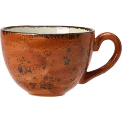 Tea cup “Kraft Terracotta”  porcelain  228 ml  D=9, H=6cm  terracotta, brown.