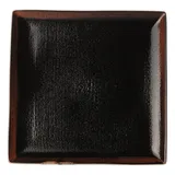 Блюдо «Кото» квадратное фарфор ,L=27,B=27см черный,коричнев.