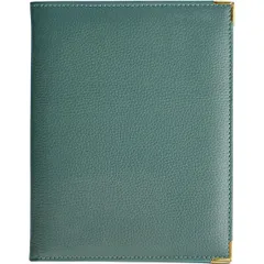 Menu folder A5 leatherette ,L=24,B=18.5cm green.