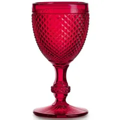 Wine glass “Bikos” glass 210ml D=81,H=153mm red