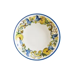 Тарелка глубокая «Албуфера» фарфор 1л D=230,H=45мм белый,разноцветн.