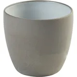 Glass for hot drinks “Dask” ceramics 170ml D=65,H=60mm white,gray