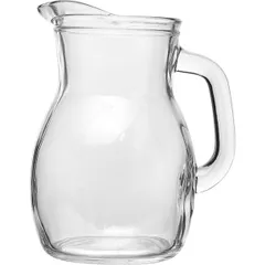 Jug “Bistro” glass 1l D=122,H=190,L=160,B=4mm clear.