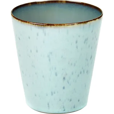 Стакан для горячих напитков керамика 310мл D=85,H=95мм голуб.,серый, Цвет: Голубой
