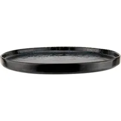 Тарелка «Фобос» мелкая керамика D=26,5см черный,синий, изображение 2