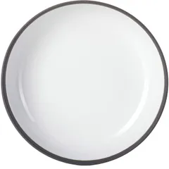 Салатник «Солид» фарфор 450мл D=175,H=45мм черный,белый, изображение 3