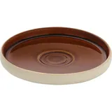 Тарелка «Нара» мелкая керамика D=15см коричнев.