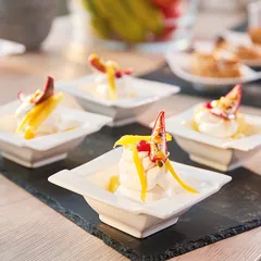 Соусник «Аппетайзер» квадратный фарфор 70мл ,H=35мм, изображение 3