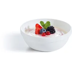 Салатник «Ресторан» стекло 300мл D=120,H=45мм белый, изображение 2