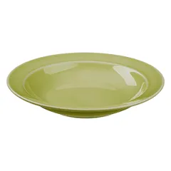 Тарелка глубокая «Акварель» Принц фарфор 400мл D=225,H=39мм фисташк., изображение 2