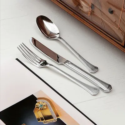 Нож столовый «Деко» сталь нерж. металлич., изображение 3