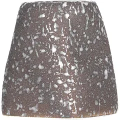 Стакан для зубочисток фарфор ,L=48,B=54мм коричнев.,матовый, изображение 2